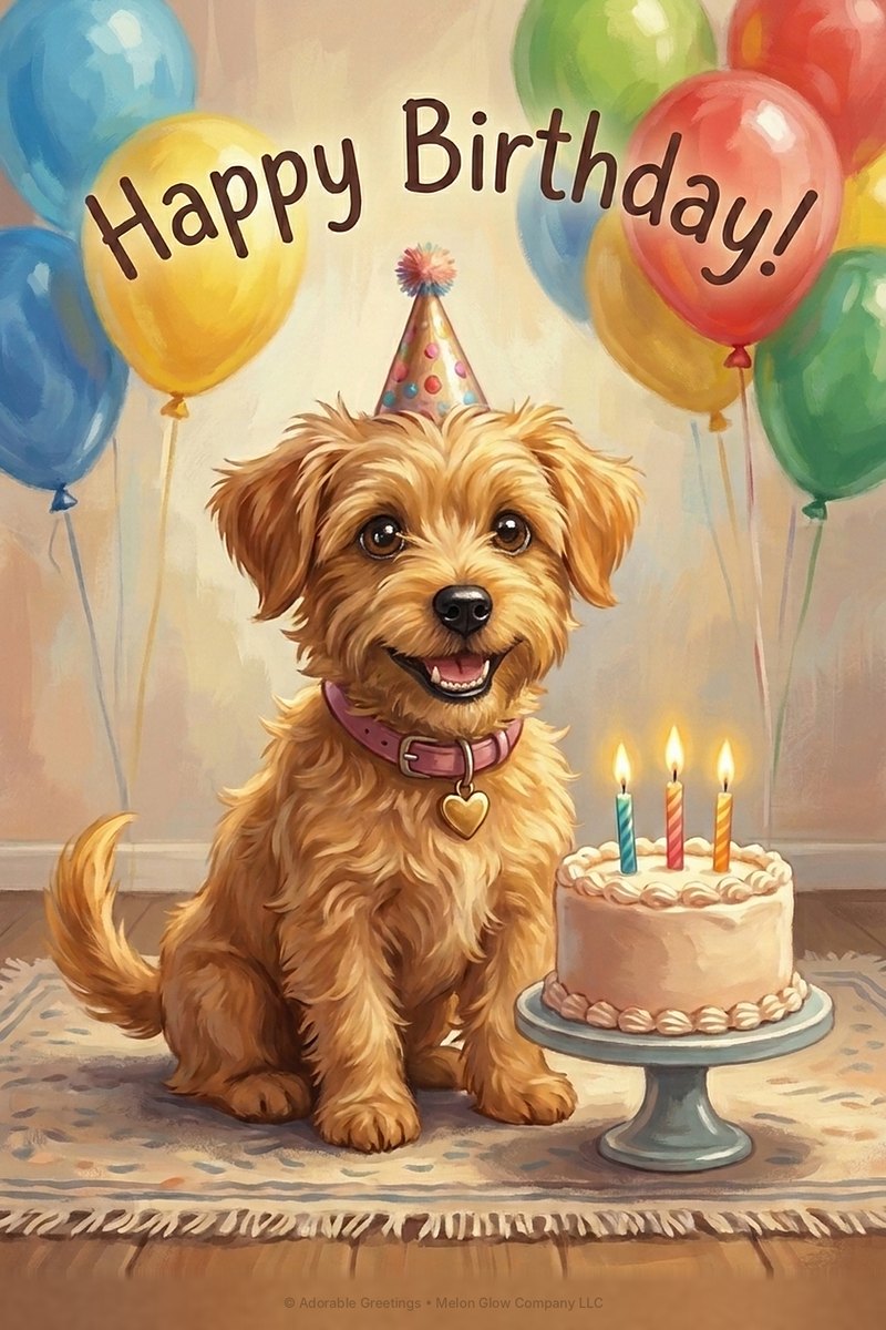 Happy Birthday greeting card by Adorable Greetings