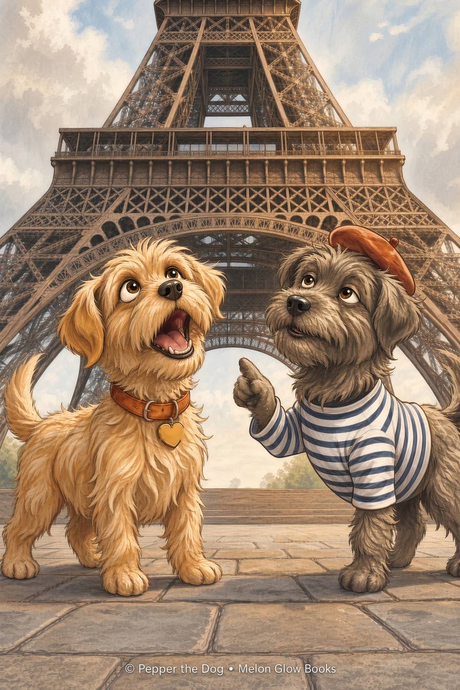 Bonjour Paris greeting card by Adorable Greetings