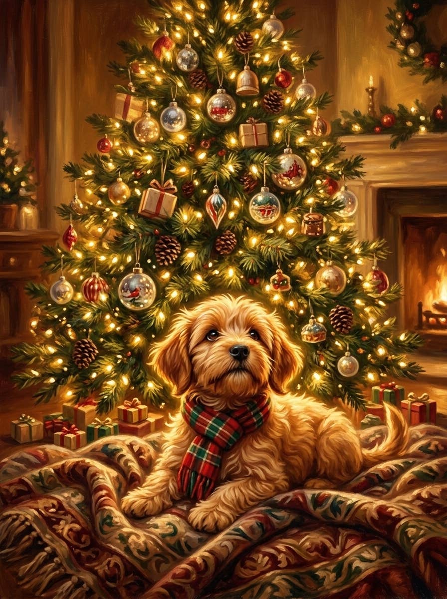 By the Tree greeting card by Adorable Greetings