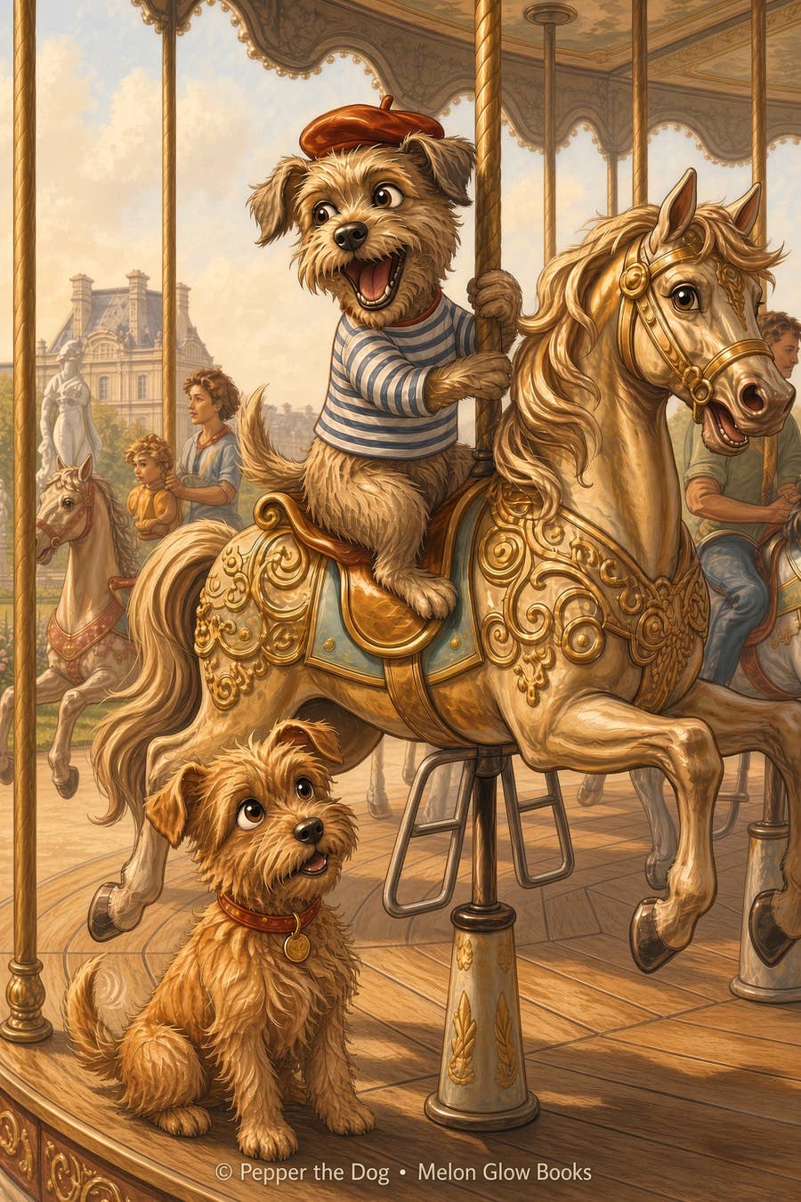 Carousel greeting card by Adorable Greetings