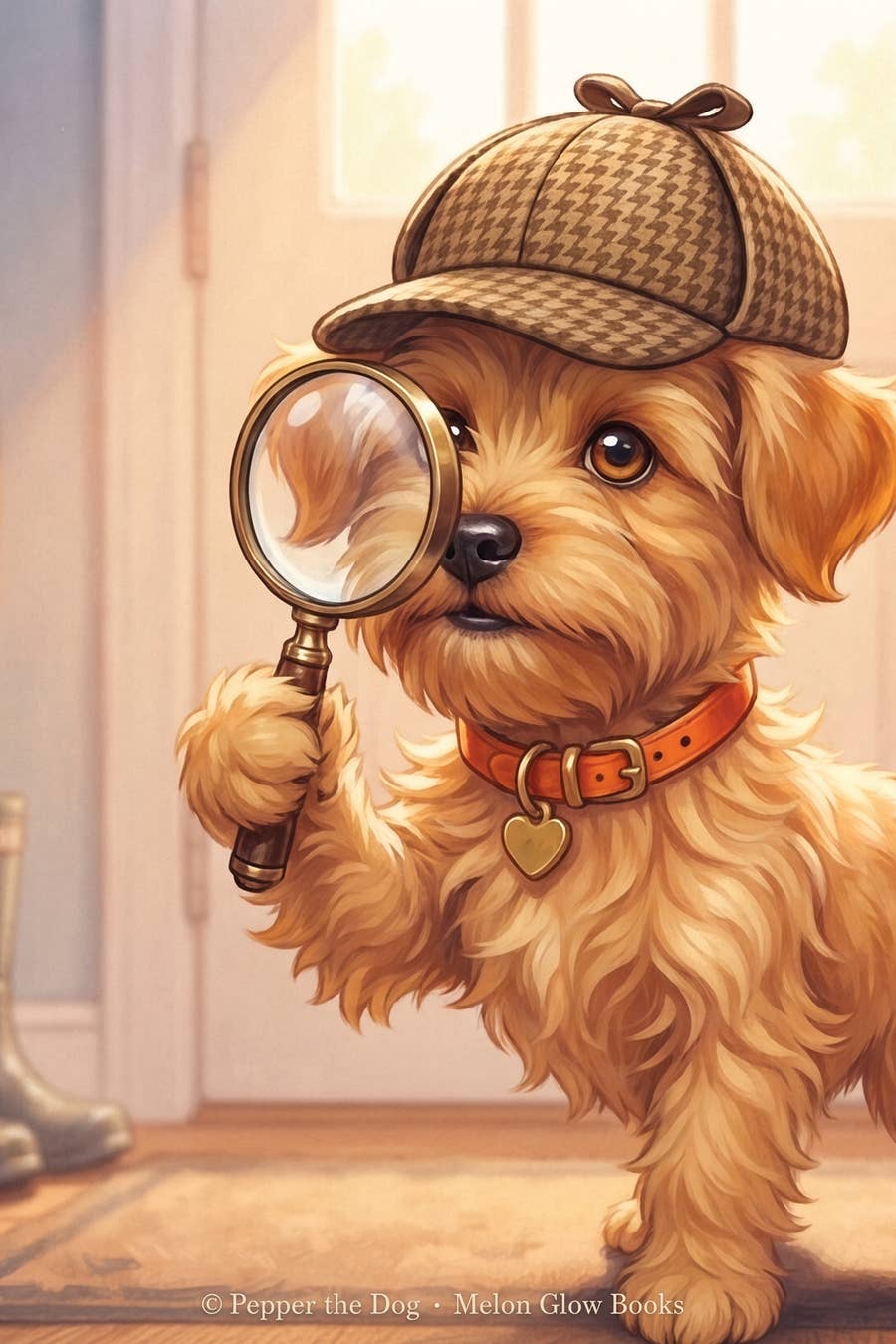 Detective Pepper greeting card by Adorable Greetings