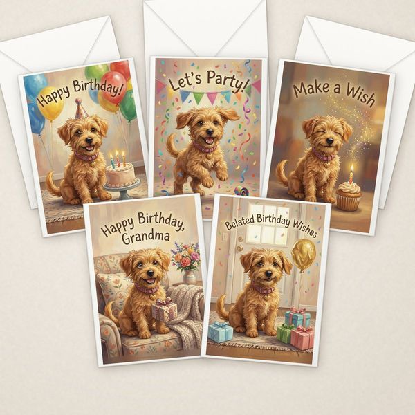 Birthday Assortment, 30 Adorable Greeting Cards