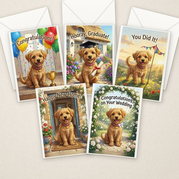 Congratulations Pack: 30 Adorable Greeting Cards