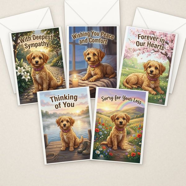 Sympathy Pack: 30 Adorable Greeting Cards