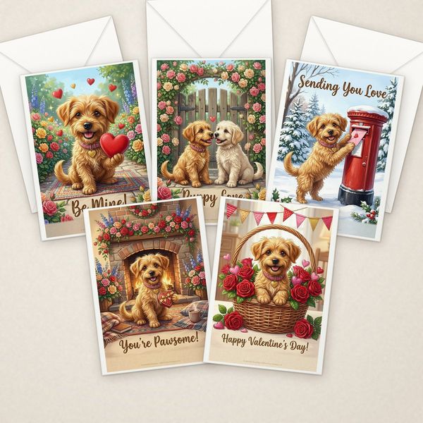 Valentine&rsquo;s Day Pack: 30 Adorable Greeting Cards