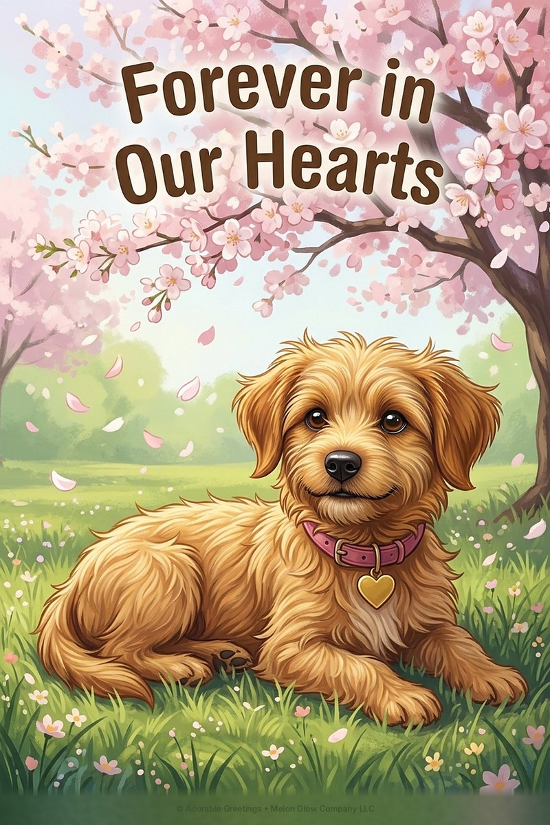 Forever in Our Hearts greeting card by Adorable Greetings