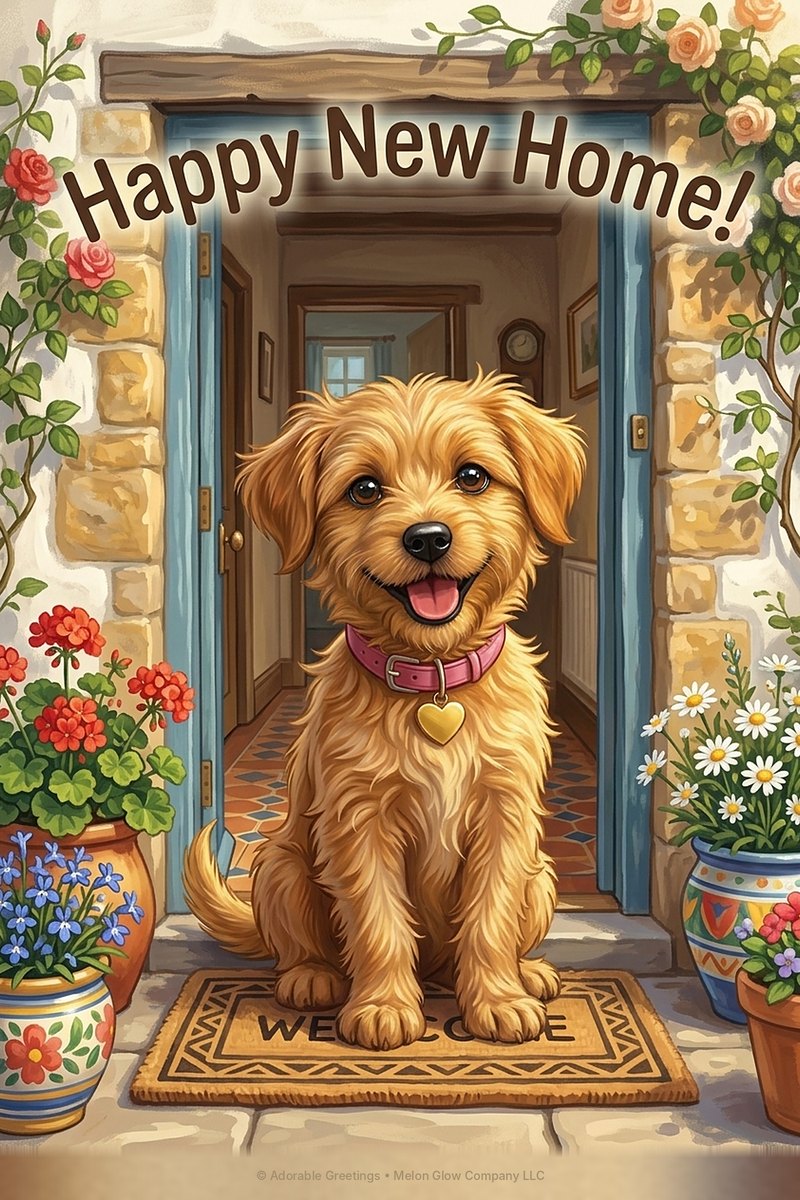 Happy New Home! greeting card by Adorable Greetings