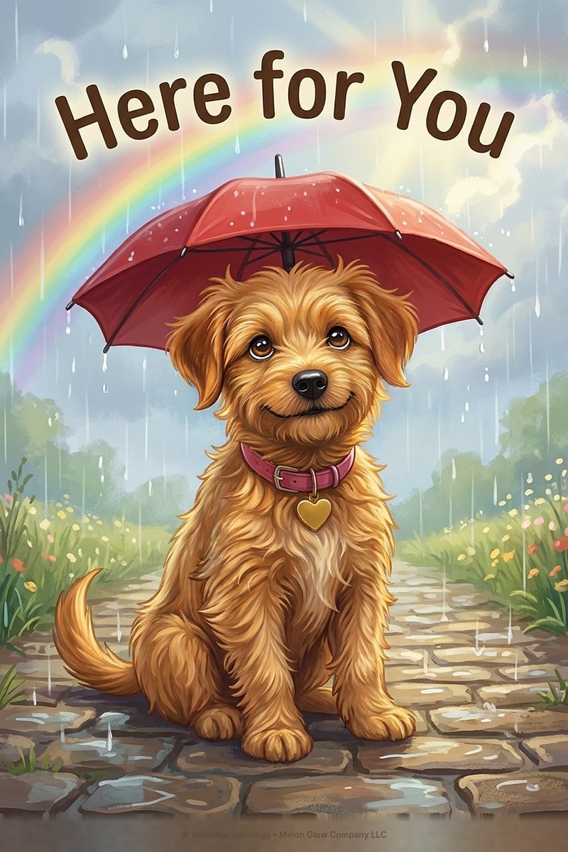 Here for You greeting card by Adorable Greetings
