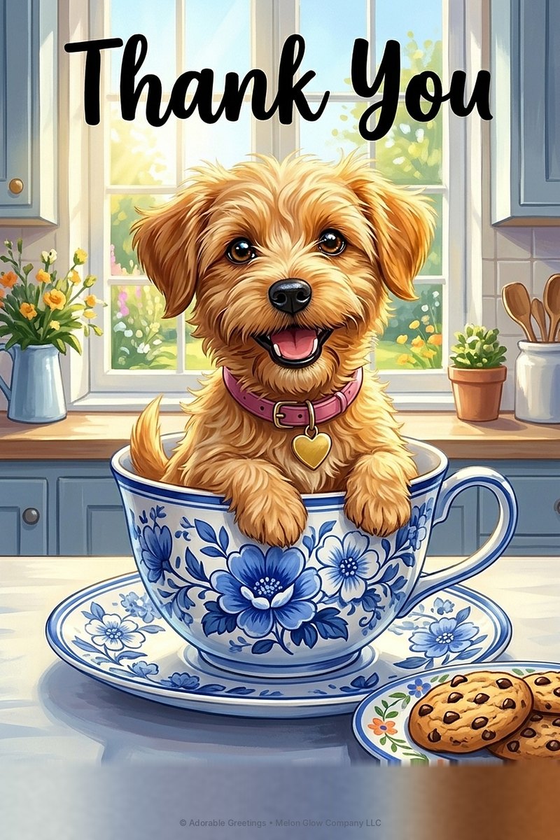 Teacup greeting card by Adorable Greetings